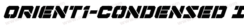 Orient1-Condensed Italic字体转换